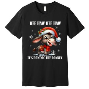 Funny Christmas Italian Christmas Donkey Dominic The Donkey Premium T-Shirt