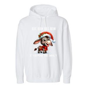 Funny Christmas Italian Christmas Donkey Dominic The Donkey Garment-Dyed Fleece Hoodie