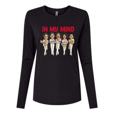 Funny Christmas In My Mind Silent Night Womens Cotton Relaxed Long Sleeve T-Shirt