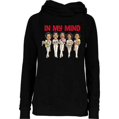 Funny Christmas In My Mind Silent Night Womens Funnel Neck Pullover Hood