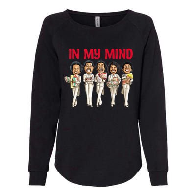 Funny Christmas In My Mind Silent Night Womens California Wash Sweatshirt