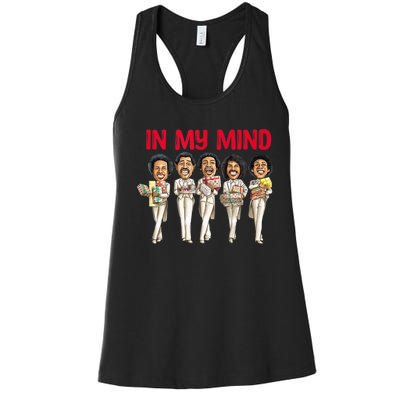 Funny Christmas In My Mind Silent Night Women's Racerback Tank