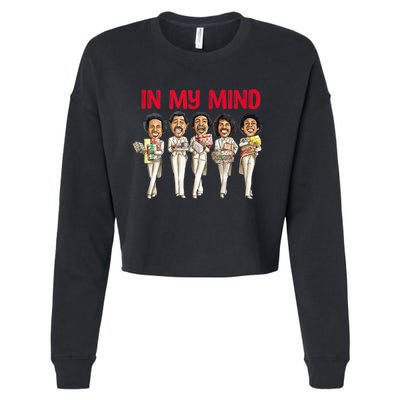 Funny Christmas In My Mind Silent Night Cropped Pullover Crew