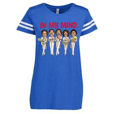 Funny Christmas In My Mind Silent Night Enza Ladies Jersey Football T-Shirt