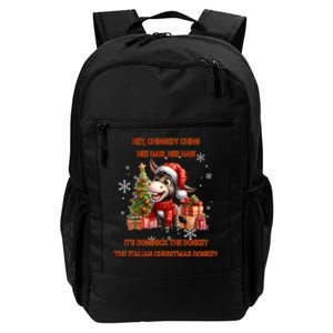 Funny Christmas Italian Christmas Donkey Dominick The Donkey Daily Commute Backpack