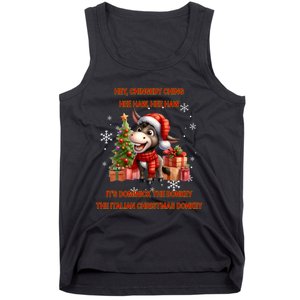 Funny Christmas Italian Christmas Donkey Dominick The Donkey Tank Top