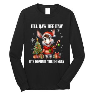 Funny Christmas Italian Christmas Donkey Dominic The Donkey Long Sleeve Shirt