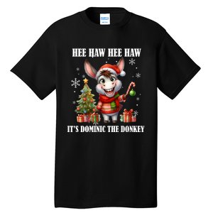 Funny Christmas Italian Christmas Donkey Dominic The Donkey Tall T-Shirt