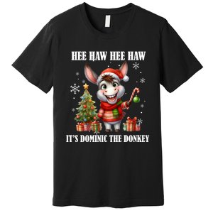 Funny Christmas Italian Christmas Donkey Dominic The Donkey Premium T-Shirt