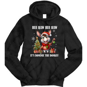 Funny Christmas Italian Christmas Donkey Dominic The Donkey Tie Dye Hoodie