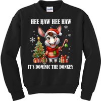 Funny Christmas Italian Christmas Donkey Dominic The Donkey Kids Sweatshirt