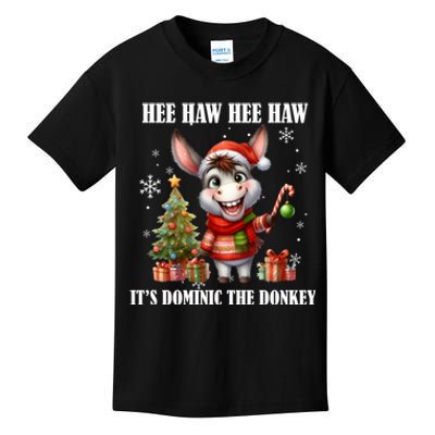 Funny Christmas Italian Christmas Donkey Dominic The Donkey Kids T-Shirt