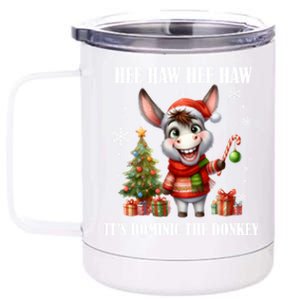 Funny Christmas Italian Christmas Donkey Dominic The Donkey 12 oz Stainless Steel Tumbler Cup