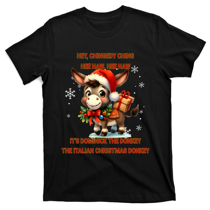 Funny Christmas Italian Christmas Donkey Dominick The Donkey T-Shirt