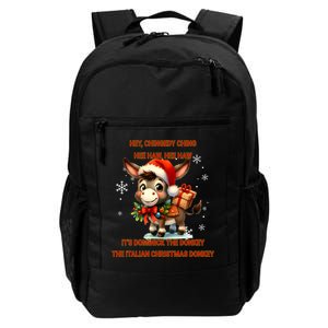 Funny Christmas Italian Christmas Donkey Dominick The Donkey Daily Commute Backpack