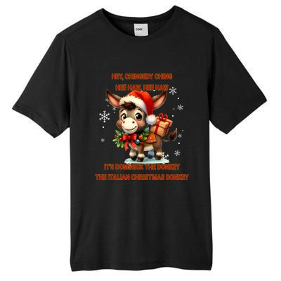 Funny Christmas Italian Christmas Donkey Dominick The Donkey Tall Fusion ChromaSoft Performance T-Shirt