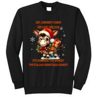 Funny Christmas Italian Christmas Donkey Dominick The Donkey Tall Sweatshirt