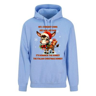 Funny Christmas Italian Christmas Donkey Dominick The Donkey Unisex Surf Hoodie