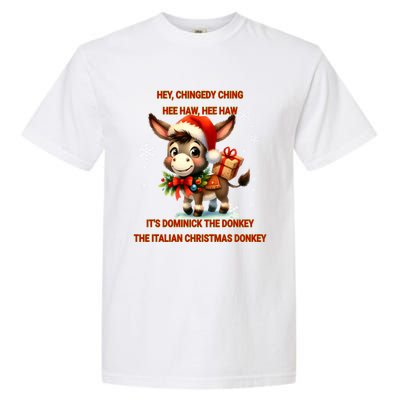 Funny Christmas Italian Christmas Donkey Dominick The Donkey Garment-Dyed Heavyweight T-Shirt