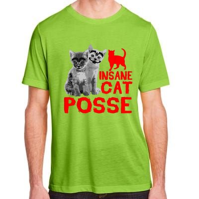 Funny Cat Insane Cat Posse Adult ChromaSoft Performance T-Shirt