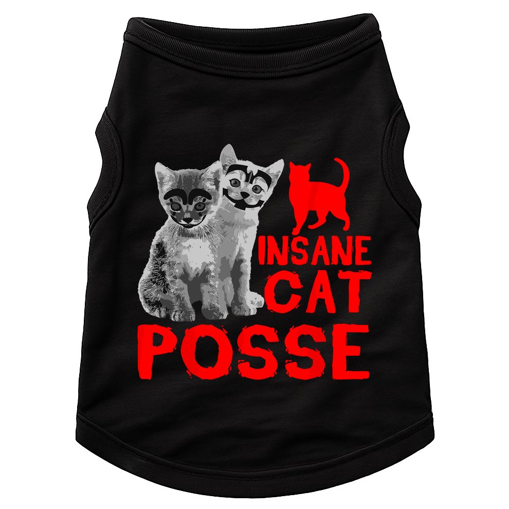 Funny Cat Insane Cat Posse Doggie Tank