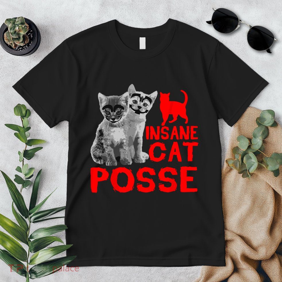 Funny Cat Insane Cat Posse Premium T-Shirt