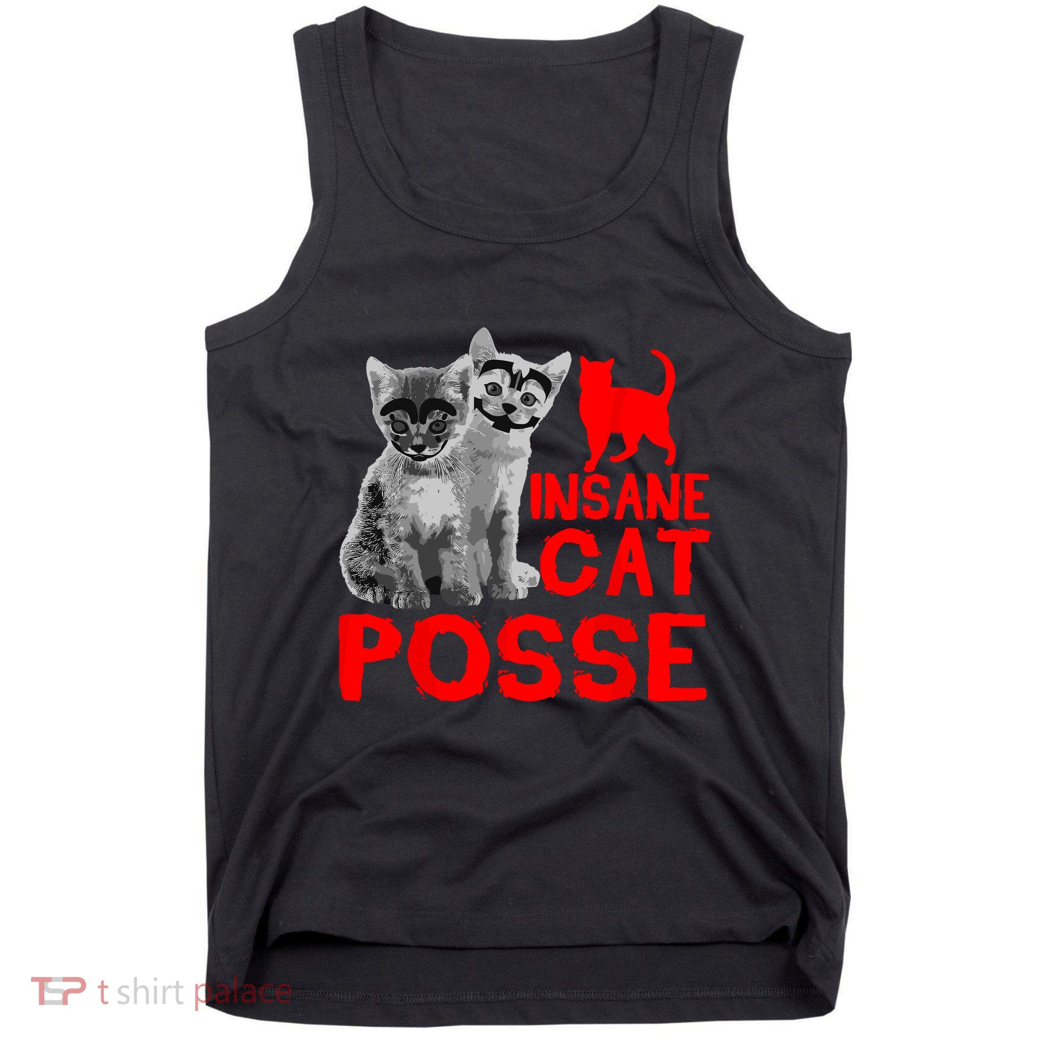 Funny Cat Insane Cat Posse Tank Top