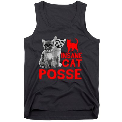 Funny Cat Insane Cat Posse Tank Top