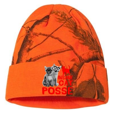 Funny Cat Insane Cat Posse Kati Licensed 12" Camo Beanie