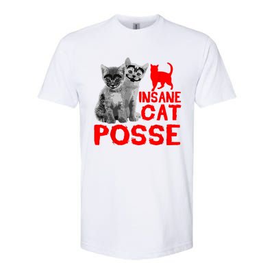 Funny Cat Insane Cat Posse Softstyle CVC T-Shirt