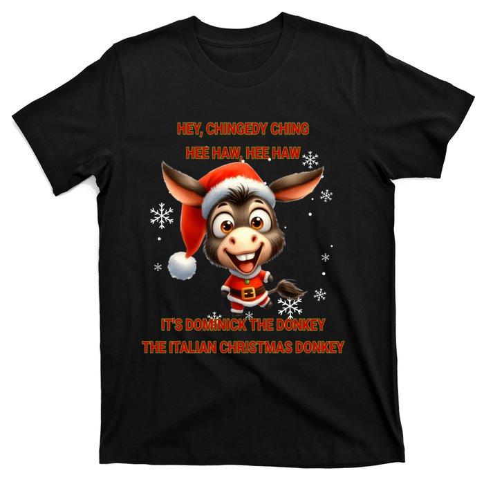 Funny Christmas Italian Christmas Donkey Dominick The Donkey T-Shirt