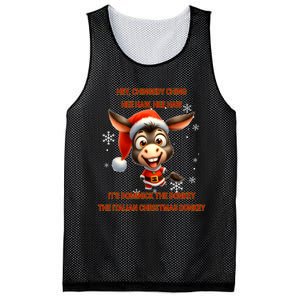 Funny Christmas Italian Christmas Donkey Dominick The Donkey Mesh Reversible Basketball Jersey Tank