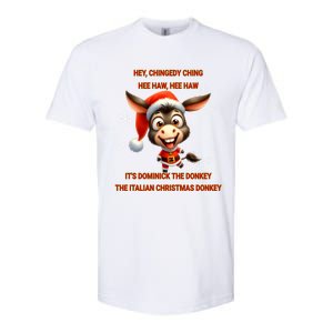 Funny Christmas Italian Christmas Donkey Dominick The Donkey Softstyle CVC T-Shirt