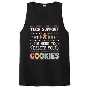 Funny Christmas I’M Here To Delete Your Cookies Techsupport PosiCharge Competitor Tank