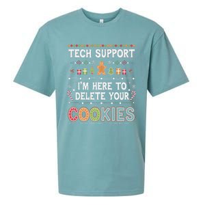 Funny Christmas I’M Here To Delete Your Cookies Techsupport Sueded Cloud Jersey T-Shirt