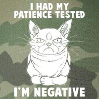 Funny Cat I Had My Patience Tested I'm Negative Legacy Tie Dye Trucker Hat