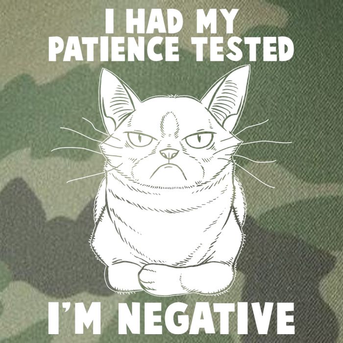 Funny Cat I Had My Patience Tested I'm Negative Legacy Tie Dye Trucker Hat