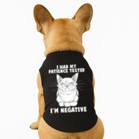 Funny Cat I Had My Patience Tested I'm Negative Doggie Tank