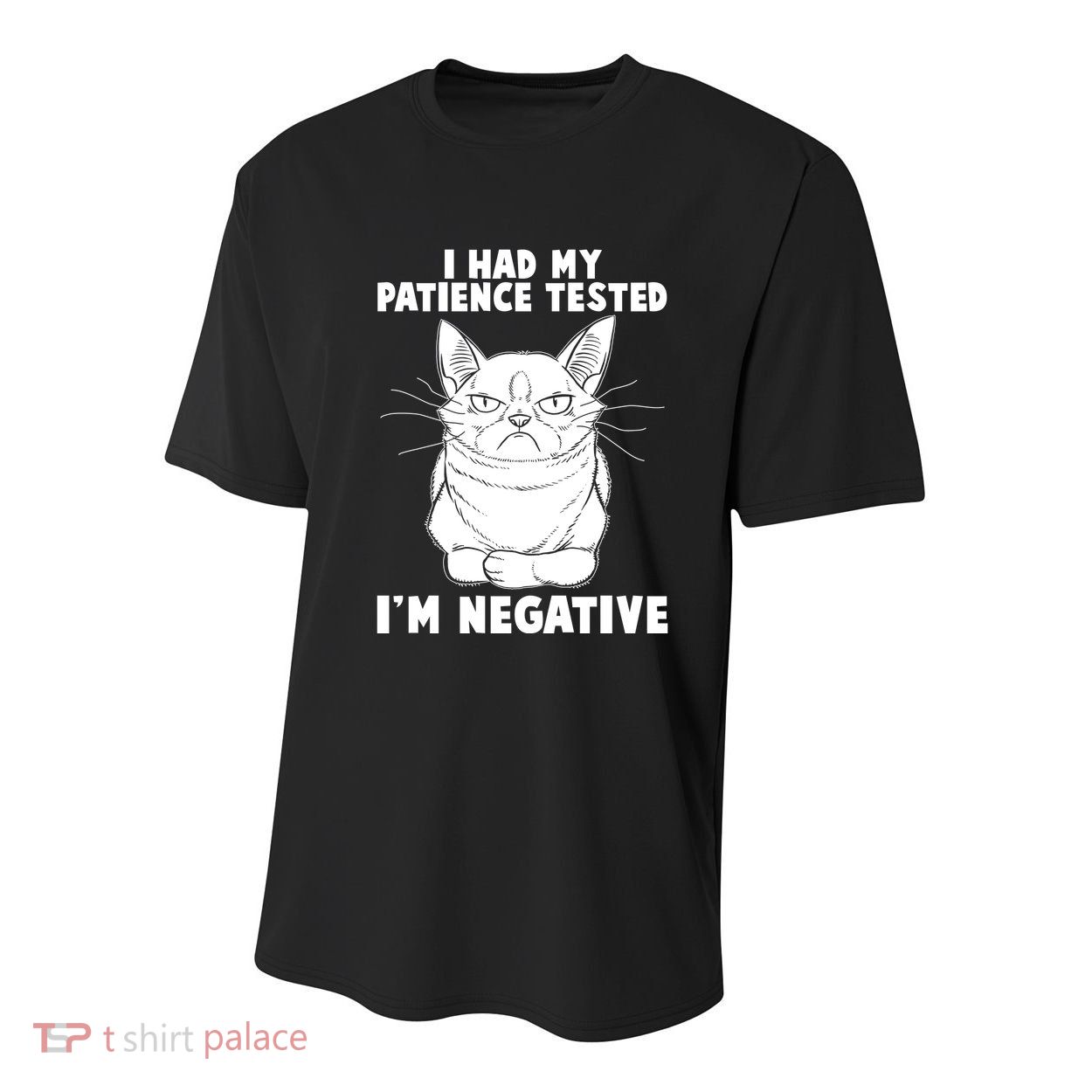 Funny Cat I Had My Patience Tested I'm Negative Youth Performance Sprint T-Shirt