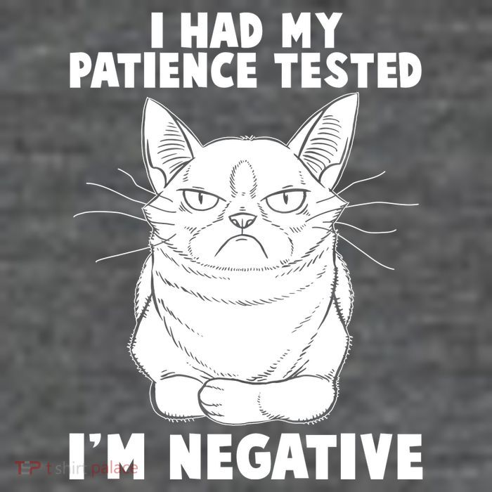 Funny Cat I Had My Patience Tested I'm Negative Flexfit Unipanel Trucker Cap
