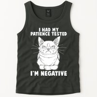 Funny Cat I Had My Patience Tested I'm Negative Tank Top