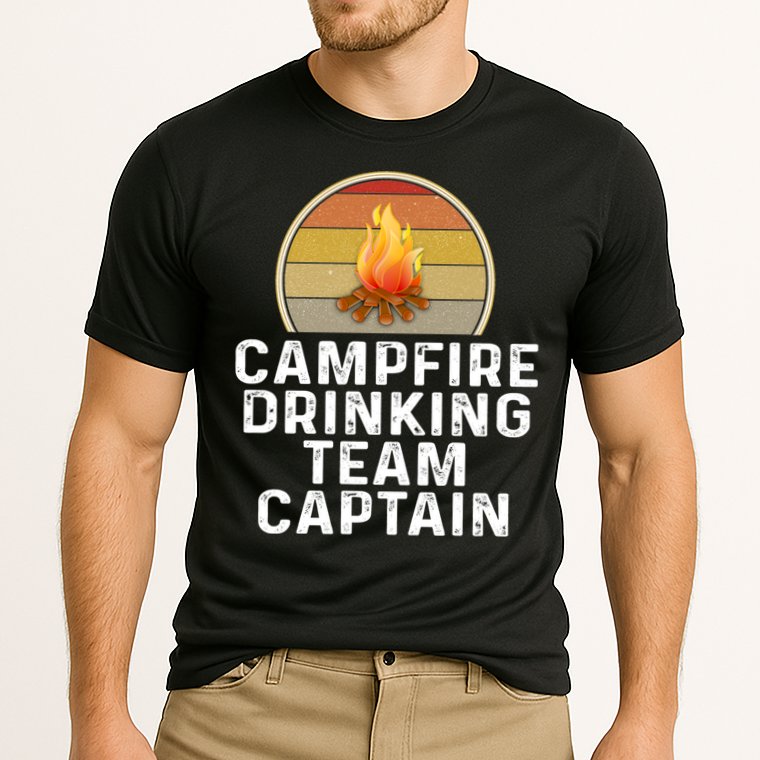 Funny Campfire Ing Team Captain Camp Camping Outdoor Gift Cooling Performance Crew T-Shirt