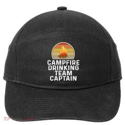 Funny Campfire Ing Team Captain Camp Camping Outdoor Gift 7-Panel Snapback Hat