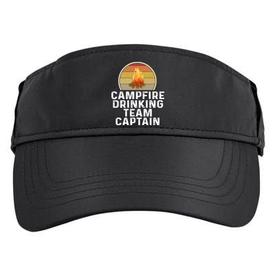 Funny Campfire Ing Team Captain Camp Camping Outdoor Gift Adult Drive Performance Visor