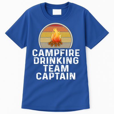 Funny Campfire Ing Team Captain Camp Camping Outdoor Gift Tall T-Shirt