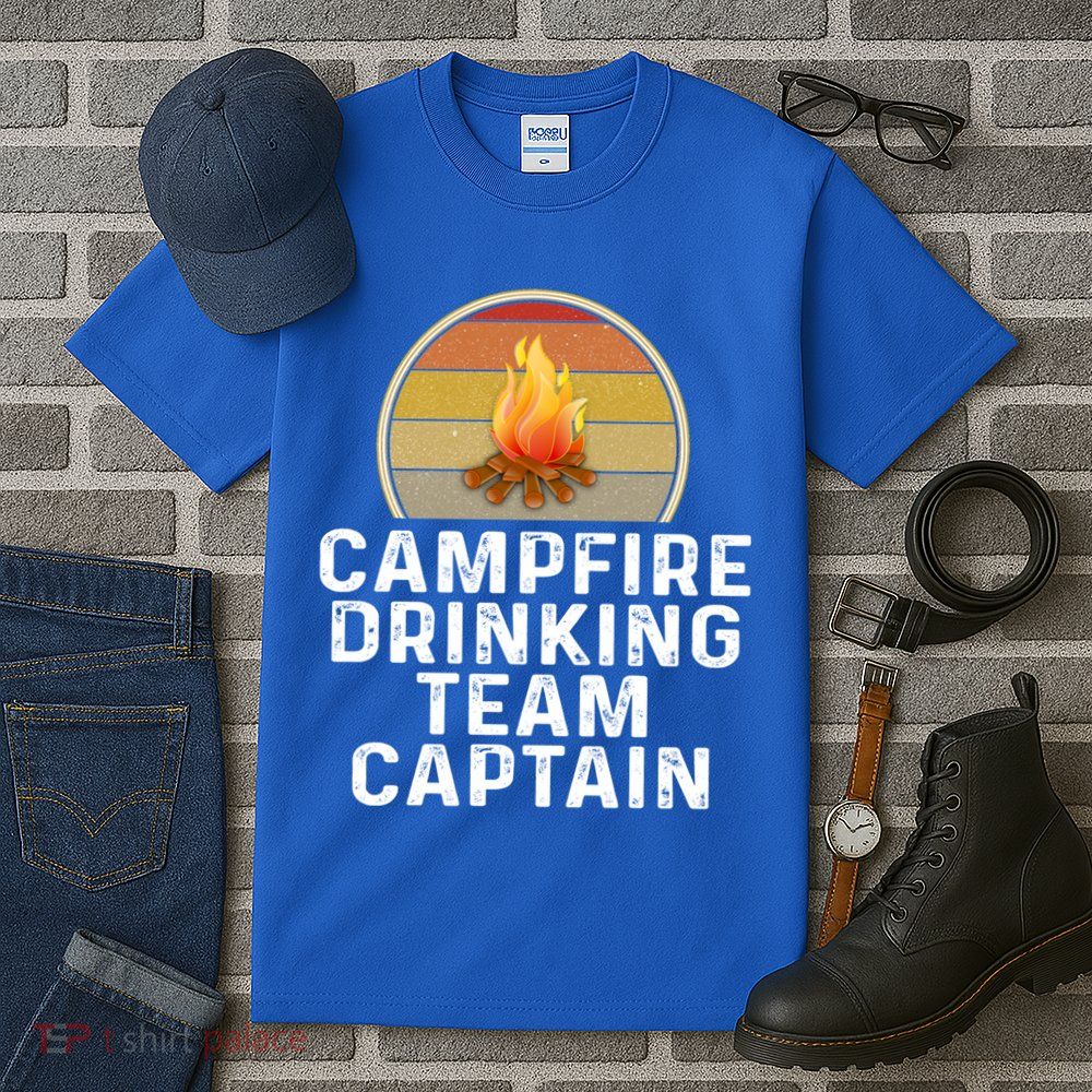 Funny Campfire Ing Team Captain Camp Camping Outdoor Gift Tall T-Shirt
