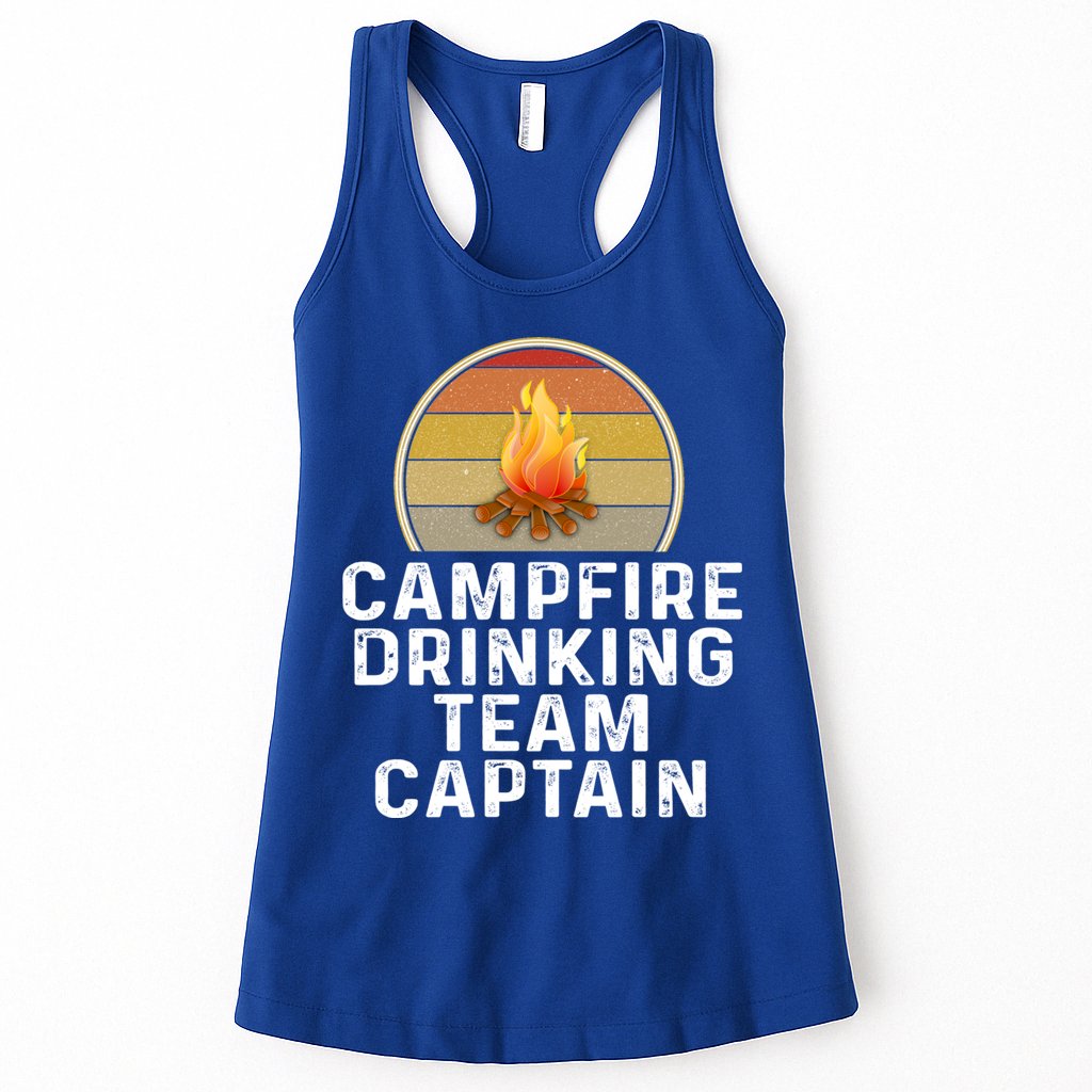 Funny Campfire Ing Team Captain Camp Camping Outdoor Gift Womens Tank Top
