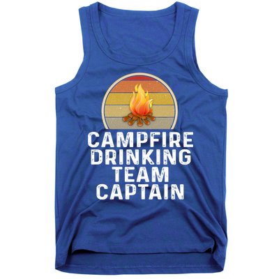 Funny Campfire Ing Team Captain Camp Camping Outdoor Gift Tank Top