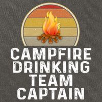 Funny Campfire Ing Team Captain Camp Camping Outdoor Gift Cotton Canvas Backpack