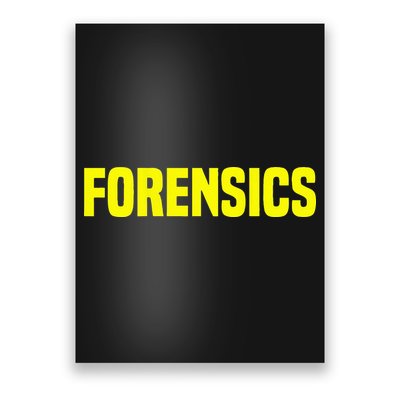 Forensics Crime Investigator Detectives Policemen Poster